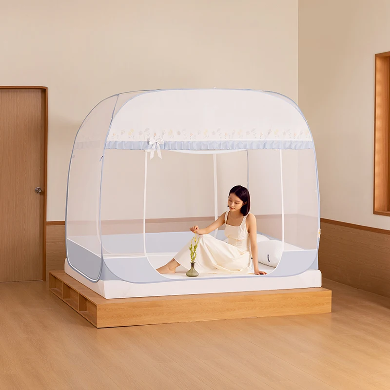 Medoga Large Princess Girls Camping Tent Balcony Popup Portable Foldable Bed Canopy Mosquito Net For Bed