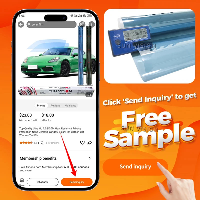 car solar window film tint papel polarizado para coche