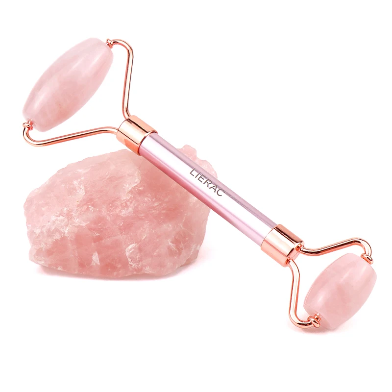 
Wholesale Massager Metal Handheld Design Roller With Skin Face And Neck Facial Beauty Rose Quartz Face Roller 