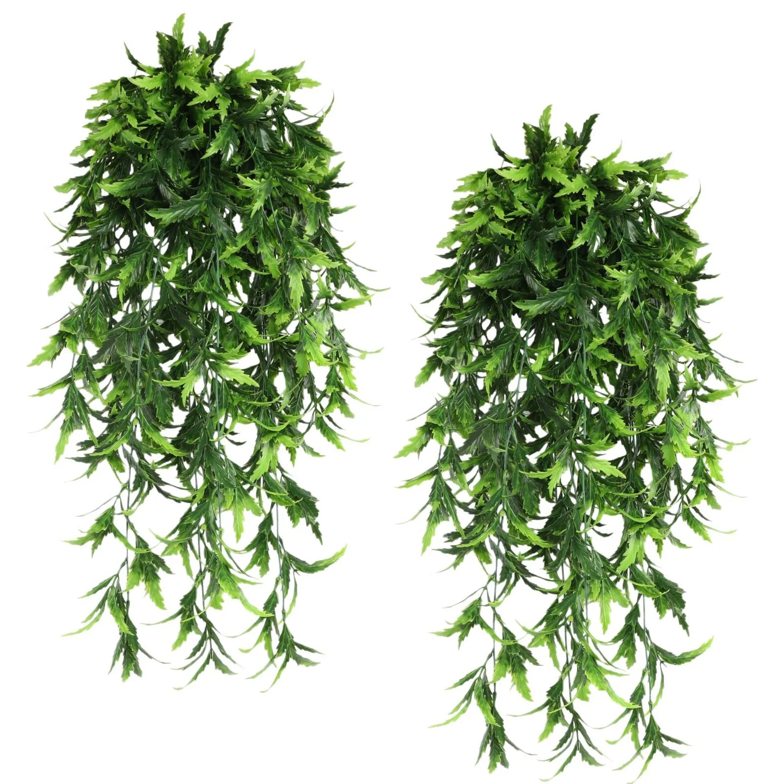 Wholesale Home Decoration Ornaments Plastic Artificial Green Plants Turtle Back Leaves Rattan Wall Hanging Flower Rattan Strips