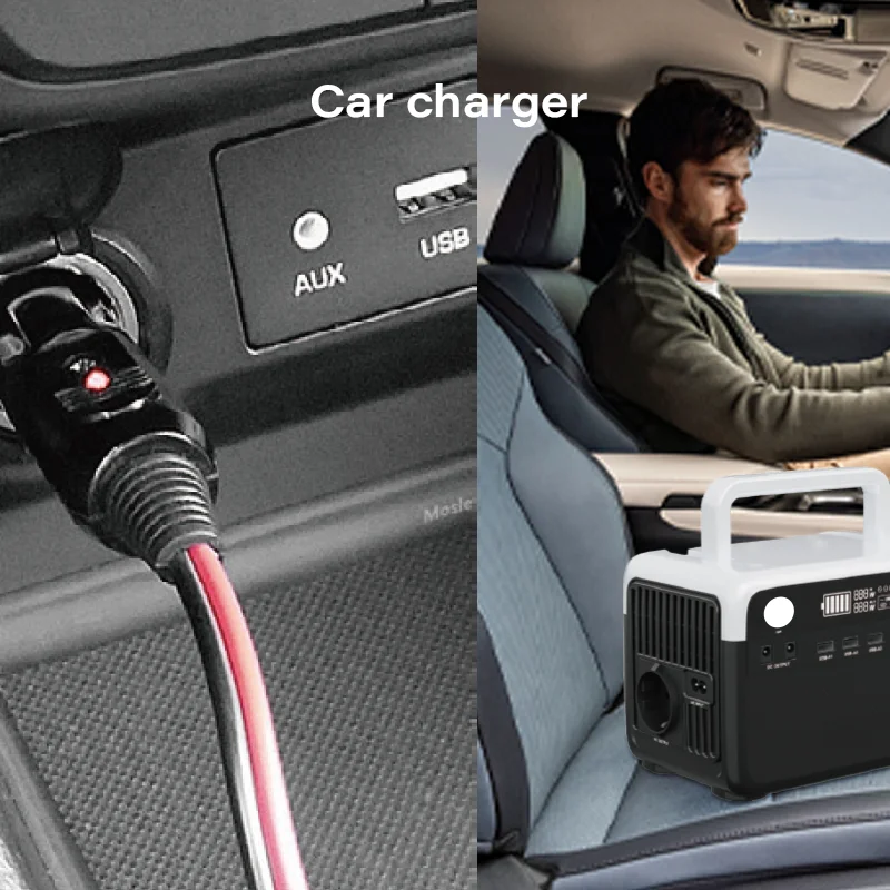 Banqcn 2024 New Power Station Outdoor Camping Lifepo4 Battery 300W Wireless AC DC Type-c USB Solar Generator