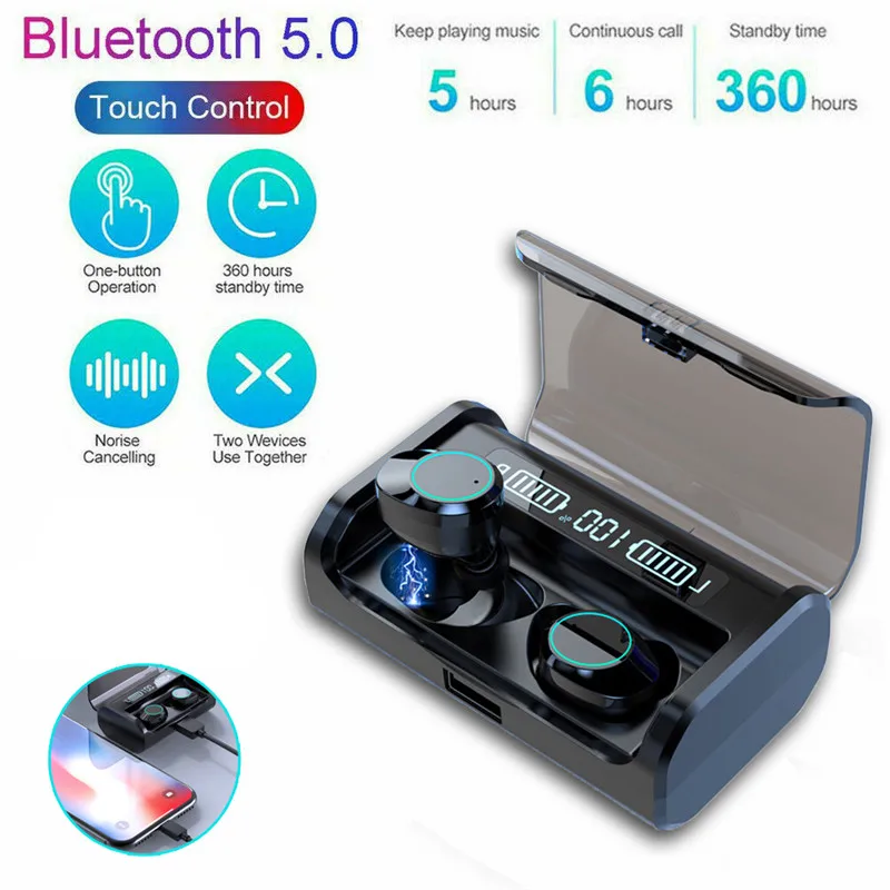 Business Headset Wireless Earbuds G06 mini earphones with 4000mAh charge box