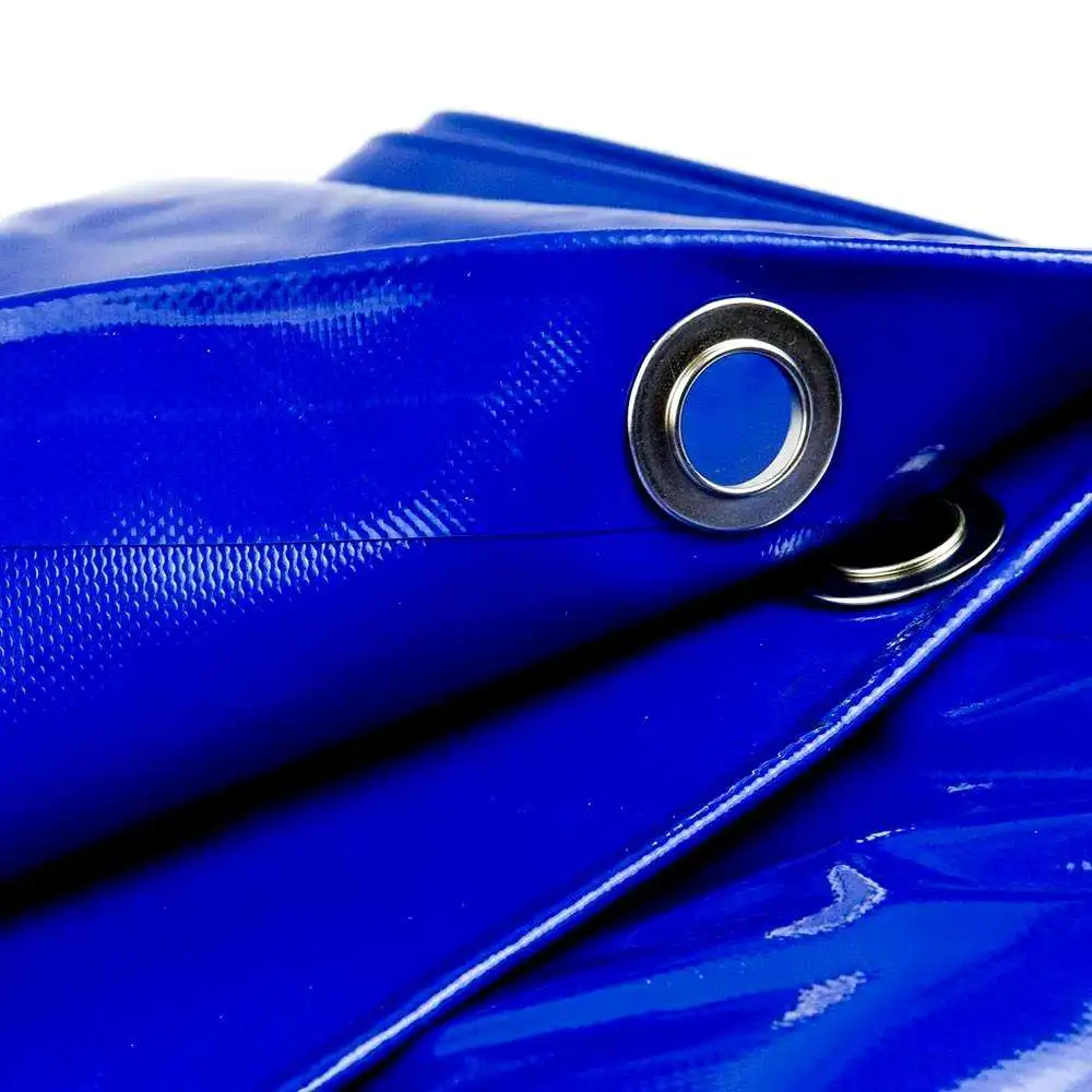 Derflex Hot Melt Laminated Tarpaulin Waterproof Anti-UV PVC Semi-Coated Tarpaulin for Truck Tent Cover Fabric in Roll