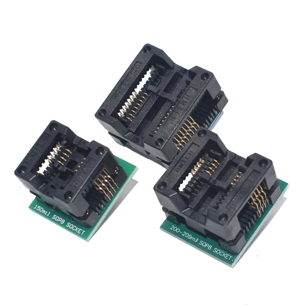 150mil 200mil 208mil 300mil SOP16 to DIP8 Wide-body Seat Wide Programmer SOP8 Adapter Socket for EZP2010 EZP2013 CH341A Socket