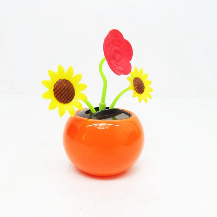 
wholesales funny car flip flap solar flower 