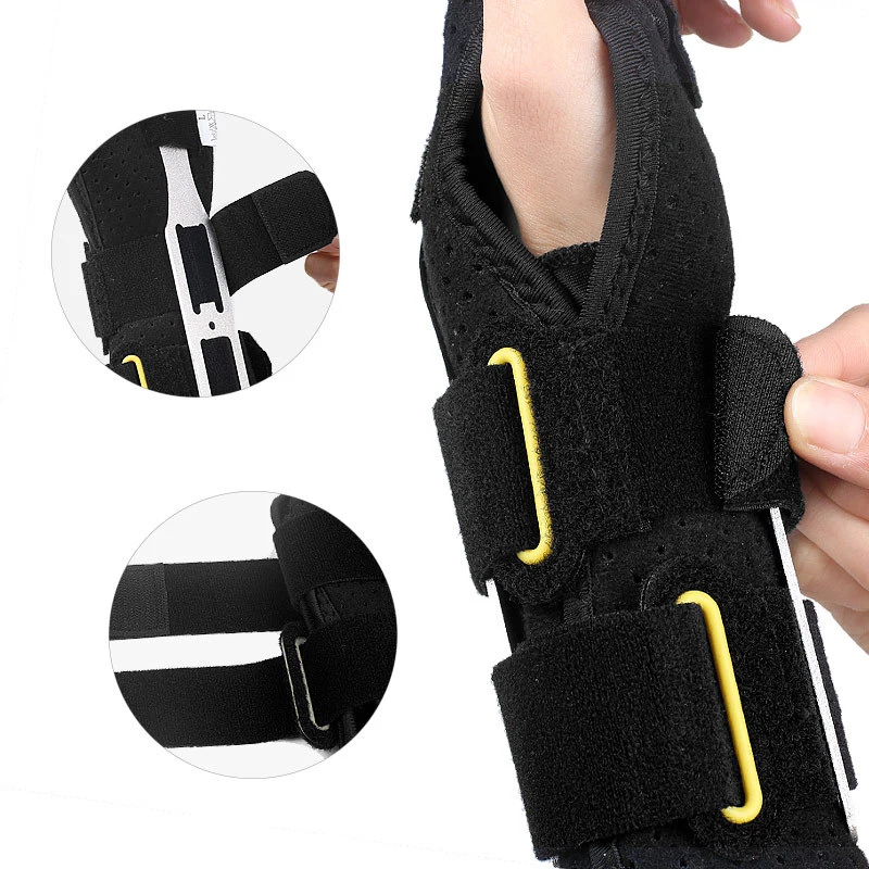 Adjustable Unisex Neoprene Wrist Retainer Strap Breathable Sprain Support with Palm Guard Function