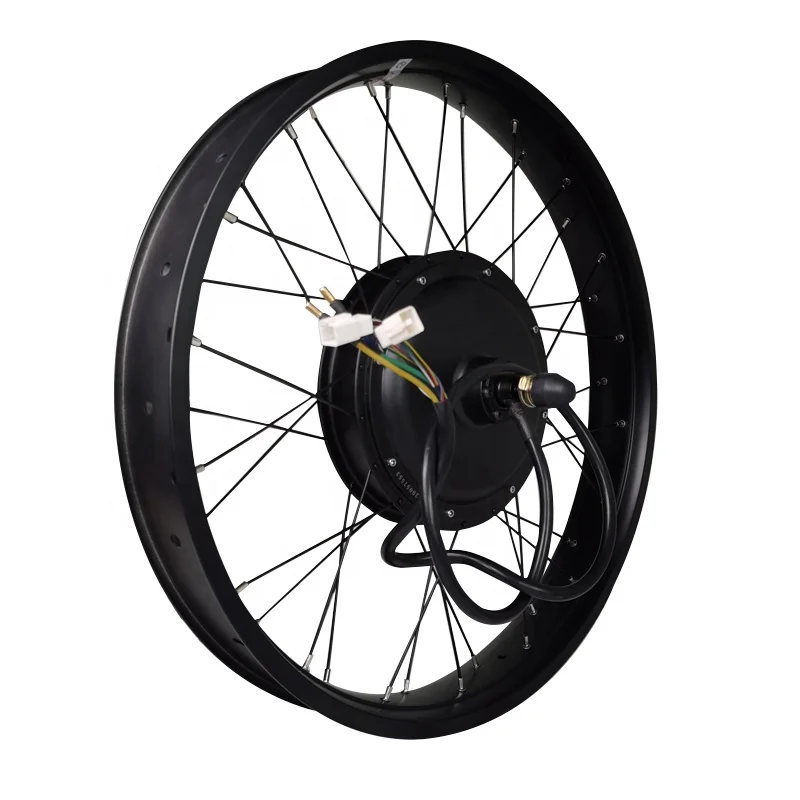 Fat Electric Bike Kit 60V/72V 3000W Electric Fat tire Snow Bike Rear Wheel Hub Motor Kit with with tire sine wave controller