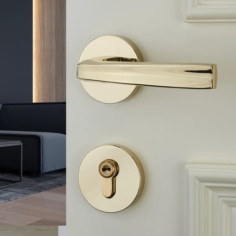[Zinc Alloy]Solid wood door handle for general purpose indoor split lock with good price