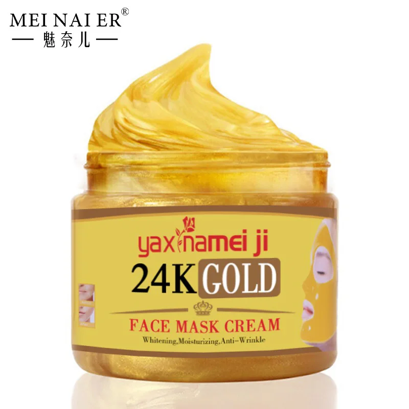 DRMEINAIER Wholesale Bestseller Korean Skin Care 24k gold Face Mask cream kaolin Face Mask cream for skin 600g