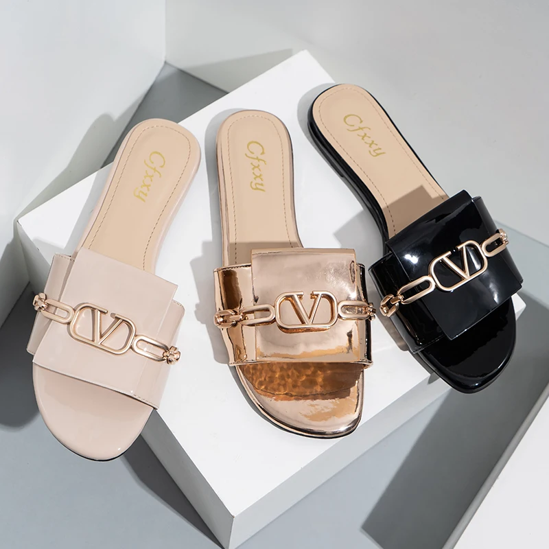 
cfxxy-15 Factory Direct Selling outdoor slide sandals indoor slip on ladies slippers with good price 