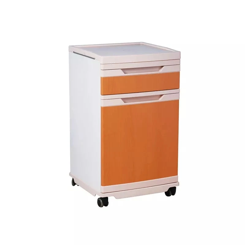 2023 New affordable hospital medical ABS multi color bedside table