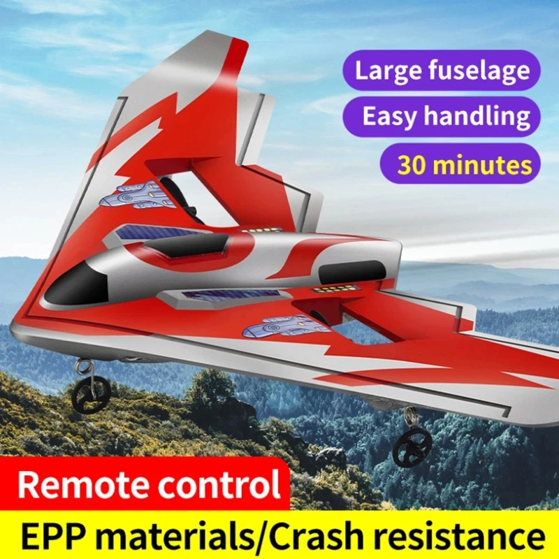 2.4G TY8 Ultralight Aircraft Delta Wing Hand Throw Foam Glider Model Plane 30-mins Flight Drop-resistant Luminous Rc Airplanes
