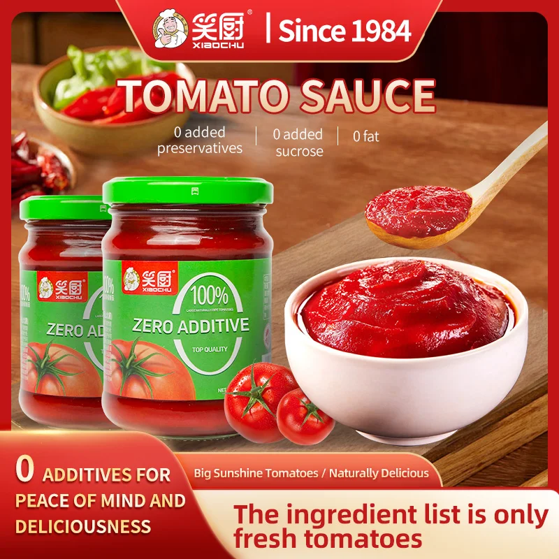 Manufacturer tomato Ketchup Organic Unsweetened Bottle Tomato sauce aseptic Ketchup