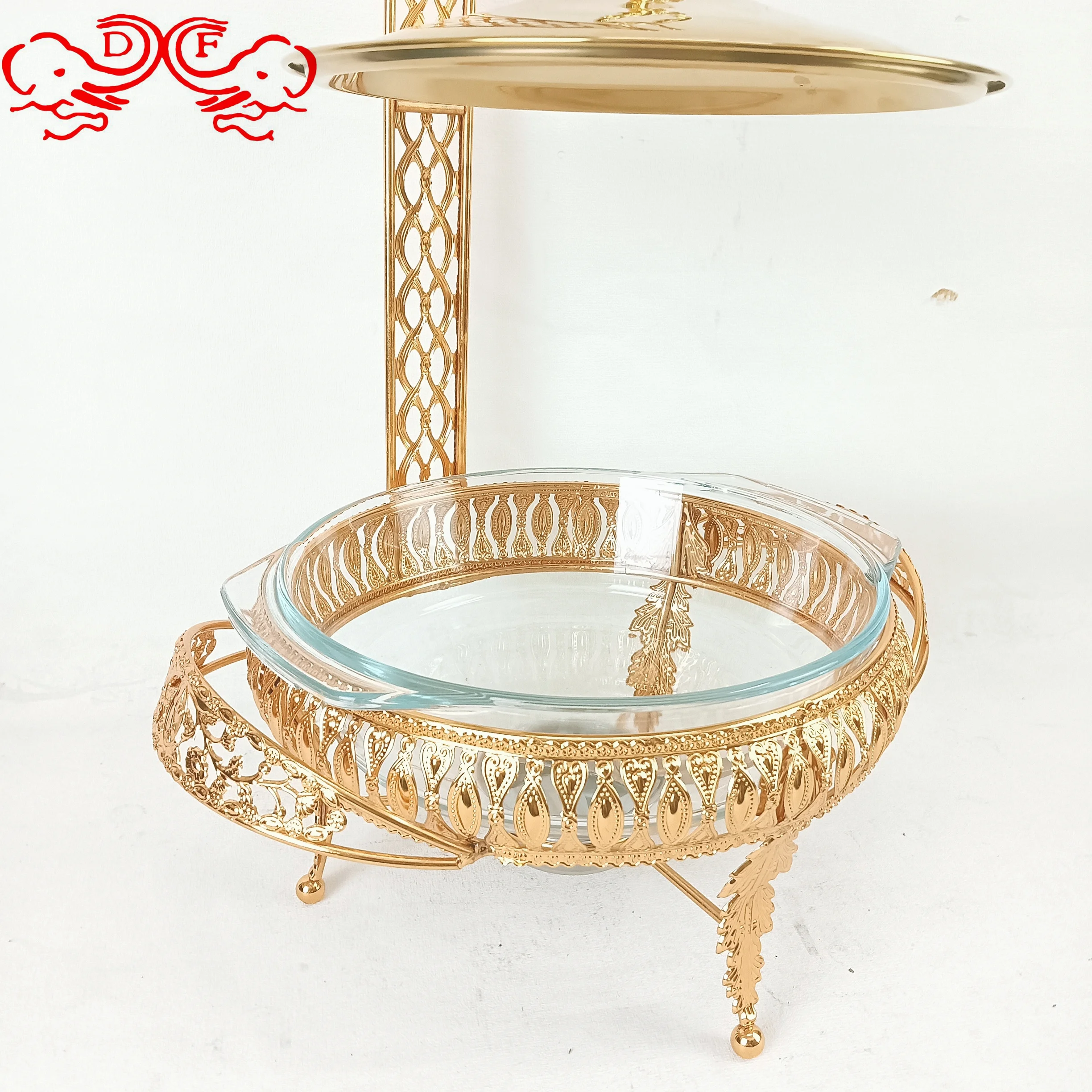 DF trading house Silver Gold Chafing Dish Food Warmer Buffet Dishes Chafing Stainless Chafing Dish