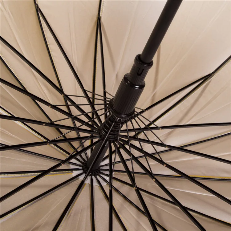 23 inch 16 ribs yellow  straight advertising umbrella