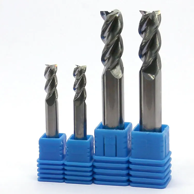 Aluminum Cutting Solid Carbide Square Endmills dia 1mm--3mm