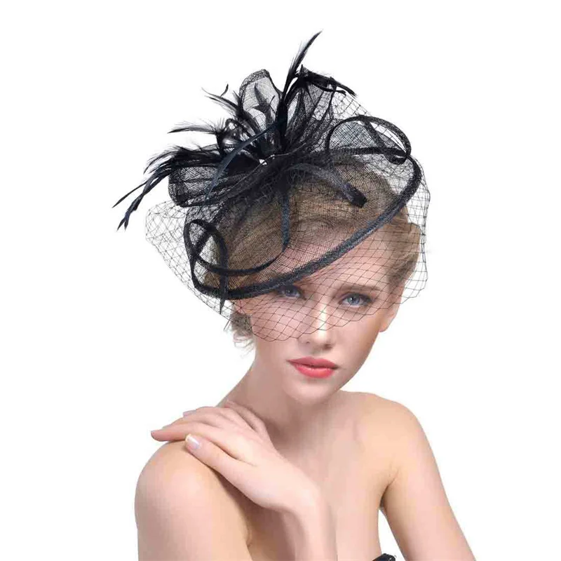 wholesale quality Fashion women hat Sinamay Fabric Derby Church Party Fascinator hats for ladies