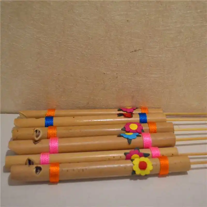 Mini Lark Bird Bamboo Flute Whistle Music Rhythm Sound Bird Musical Instrument For Kids Holiday Gift