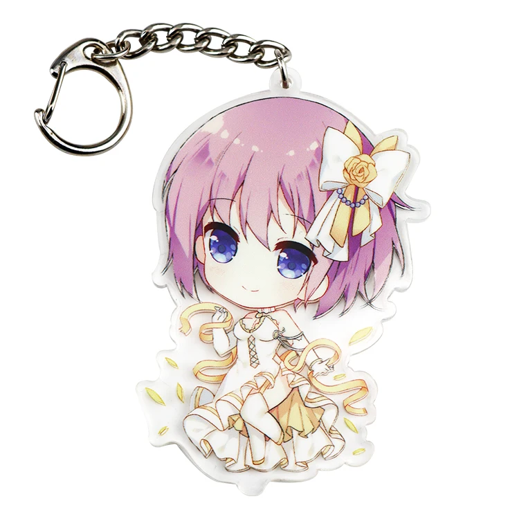 2022 custom anime acrylic keychain character key chain