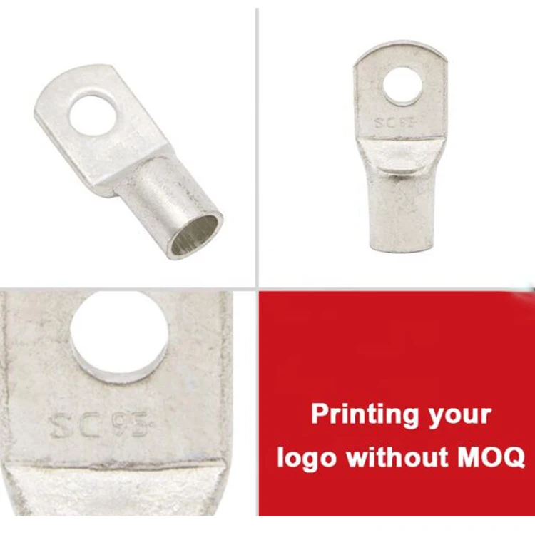 SC Copper Cable Lug Kit Bolt Hole Tinned Cable lugs Battery Terminals copper nose Wire connector