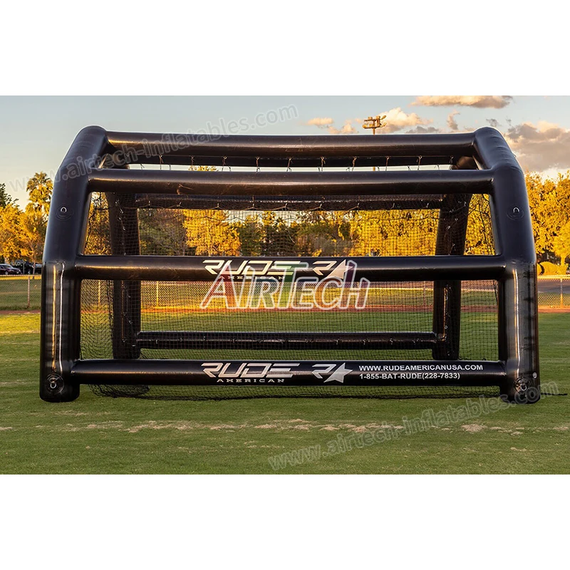 Large outdoor team challenge game inflatable sport batting cage game for sale