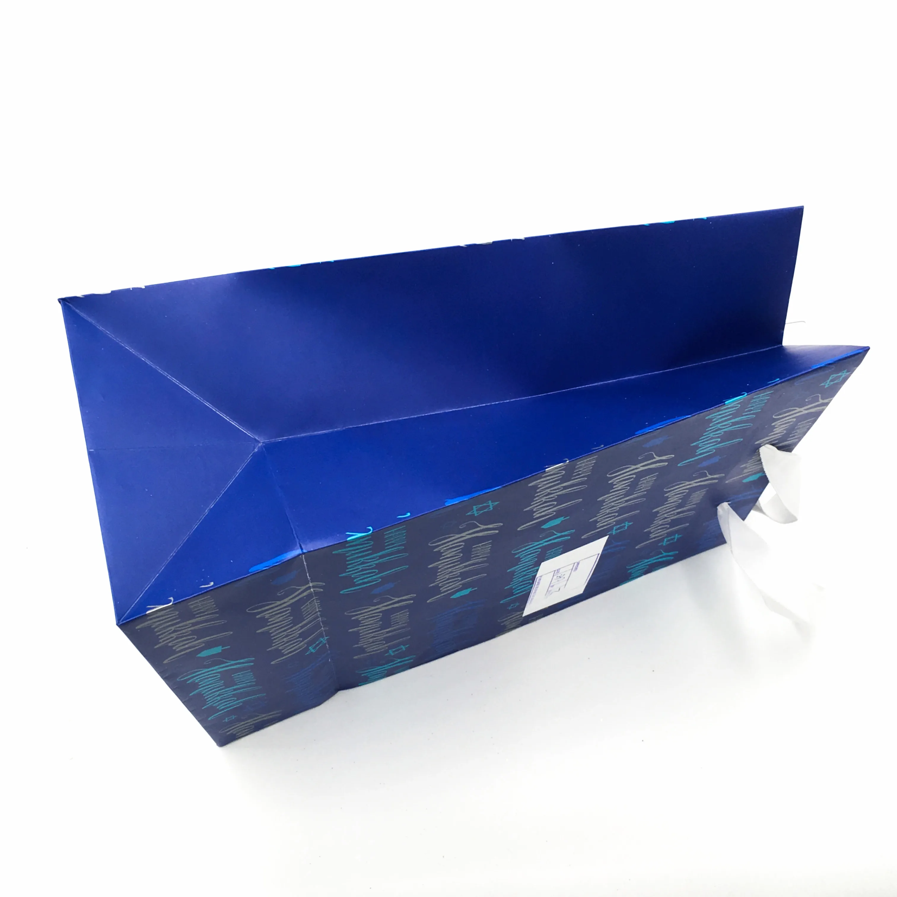 Promotion wholesale custom merry Christmas matt lamination/ logo embossing gift paper bag