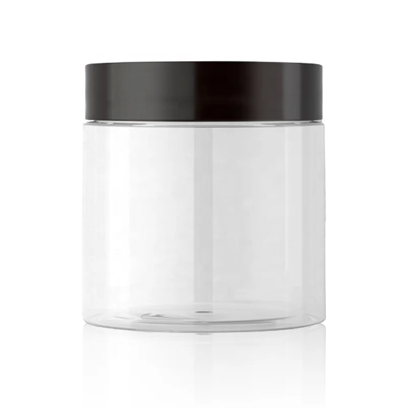 Фабрика 2 унции 3 унции 4 унции 6 унций 8 унций 50 г 80 г 100 г еда мед печенья прозрачная пластиковая банка для домашних животных для специй пластиковая Косметическая банка для крема с крышкой