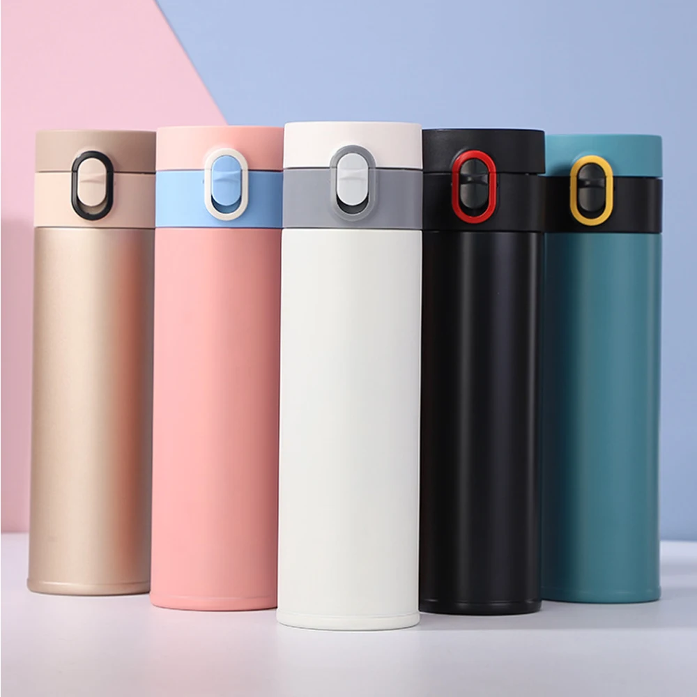 500ml Double Side Thermoses Vaccum  Water Bottle Cooler Beach Thermal Flask Coffee Cup Thermos  For Hot Water