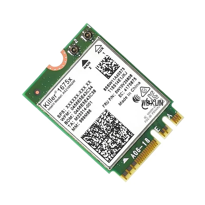  Для Intel AX210 Killer AX1675x Wi-Fi 6E 802.11AX двухдиапазонный 2 4 ГГц 5 6 5374 Мбит/с BT M.2 NGFF wifi