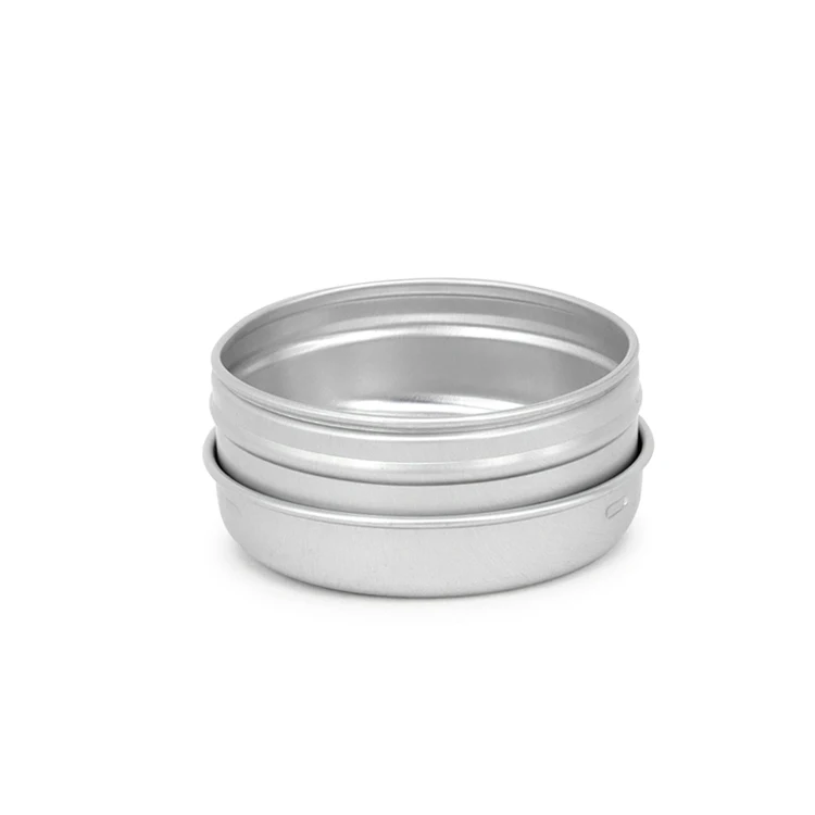 Round Cosmetic Sample Metal Container Small Metal Candle Tins