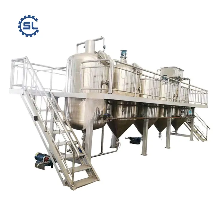 Small Scale Edible Oil Refinery Plant Coconut Processing Machine Production Line