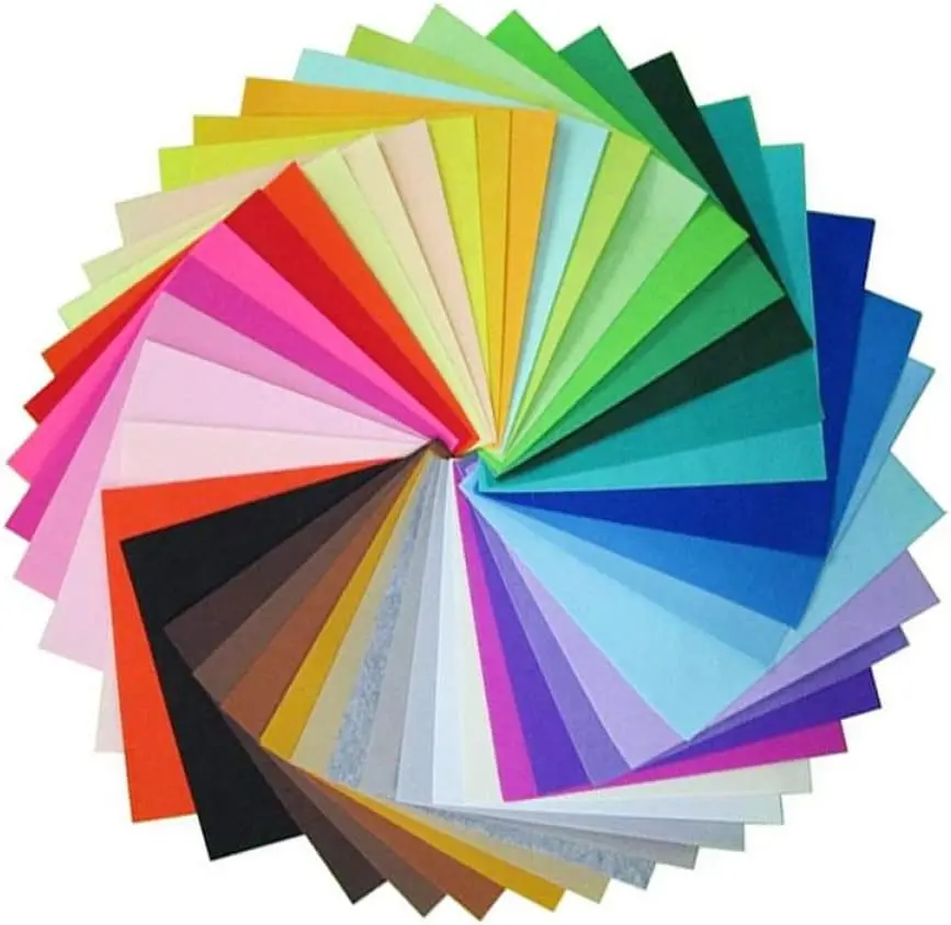 Multicolored Felt Fabric Kid Handicraft Sewing Felt Craft Fabric DIY Sewing Quarters Bundle Felt Fiber Cloth
