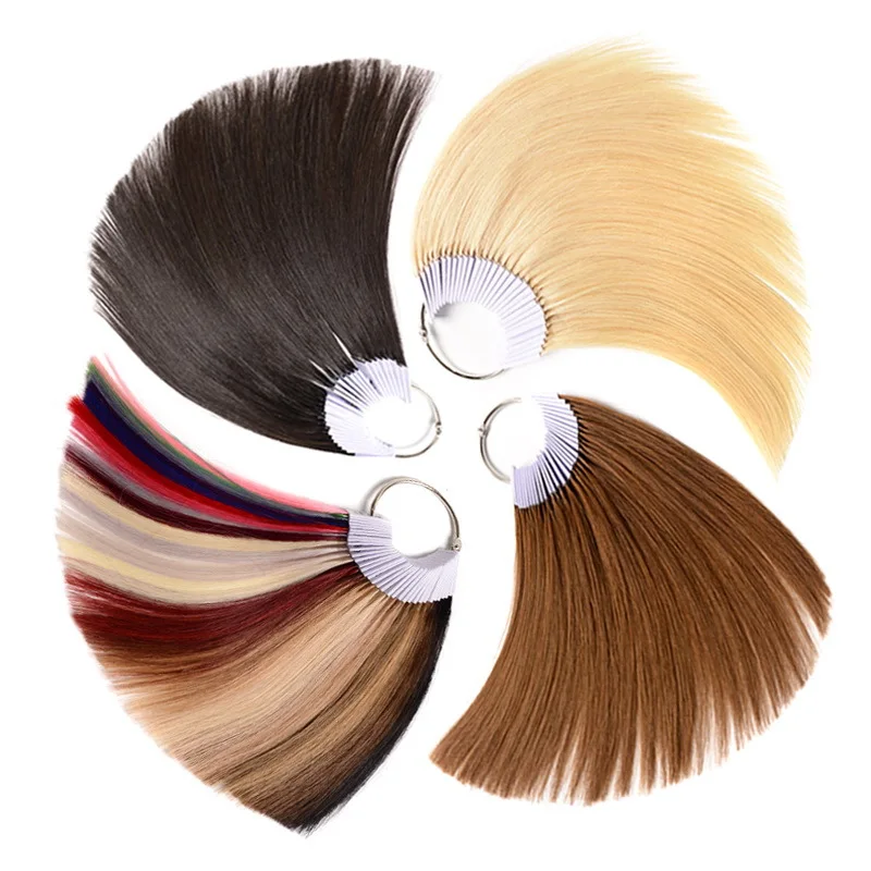 Free Sample Choose color for salon Detachable Hair Dye Color Swatch Ring Color Chart