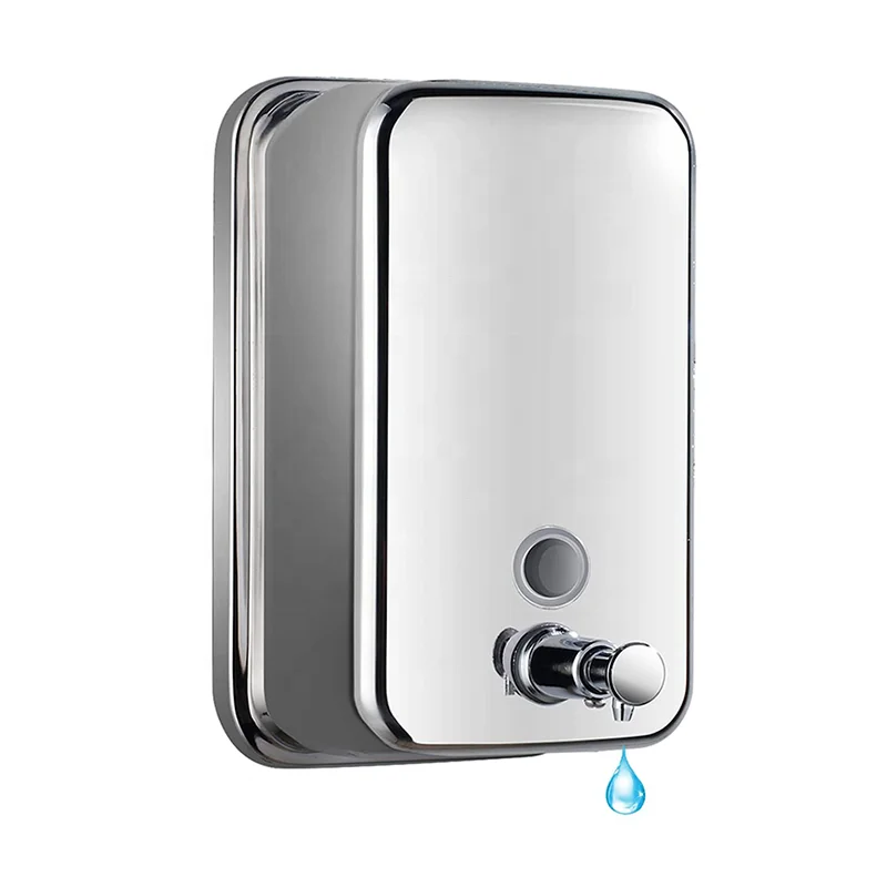 dispensador de jabon liquido 500ml washroom wall stainless steel hand soap dispenser