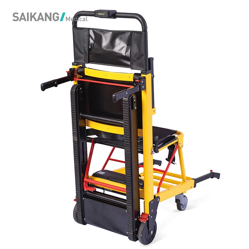 SKB1C02-1 Cheap Foldable Electric Ambulance Aluminium Alloy Stair Folding Stretcher