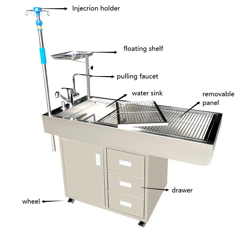Cheap new design popular pet treatment table for hospital and home