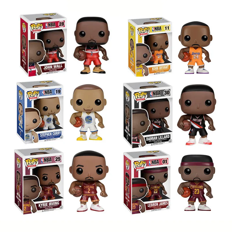 Фабричная оптовая продажа OEM Коллекционная модель игрушки FUNKO POP баскетбольная звезда Kobe
