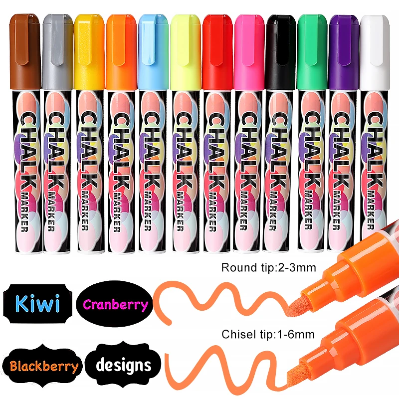 Longorgeous School Chalkboards Markers Pen Low Odor Art Erasable Markers For Glass
