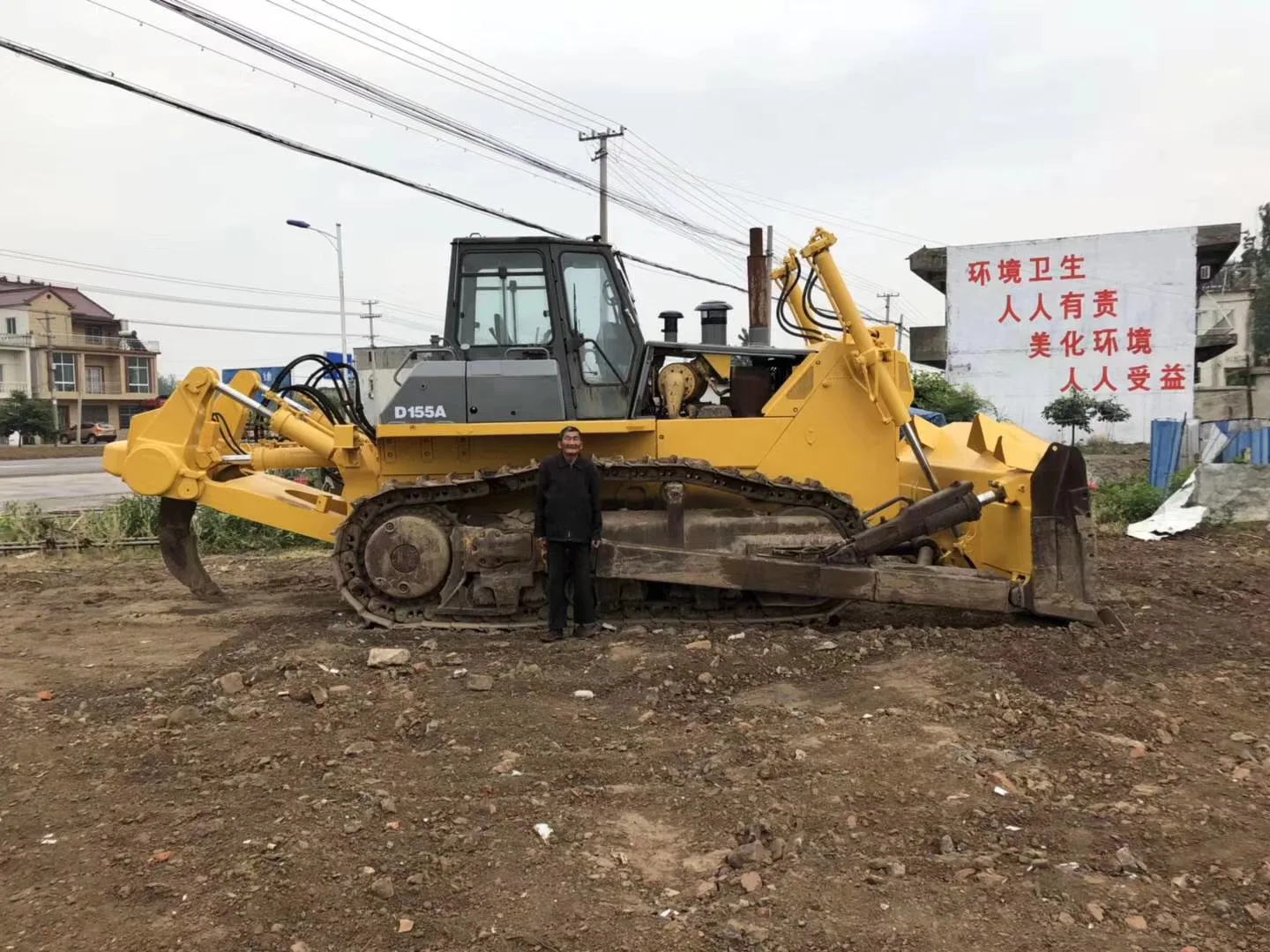 Best Price KOMATSU D155-3 Bulldozer High Quality Good Condition