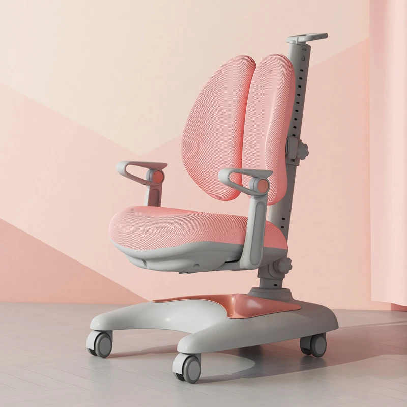 Kids Adjustable Ergonomic Study Chair Easy Adjustment Double Back  Growing Chair Children Homework Chair