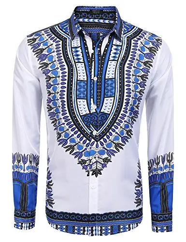 High fashion Womens Traditional African Unisex Dashiki Shirt color Tribal Festival Hippie African styles clothing party wear