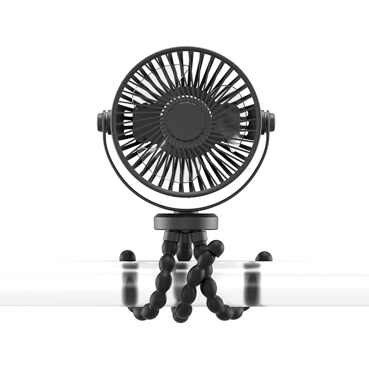 2024 High Quality Mini F3 Fan USB Charging Portable Fans Flexible Tripod Cooling Fan Baby Stroller Table  F3