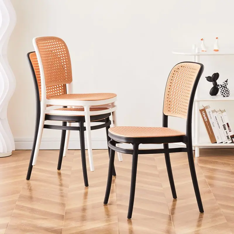 Intensification Solid wood furniture Interior rattan chair Plastic chair with back for gazebo