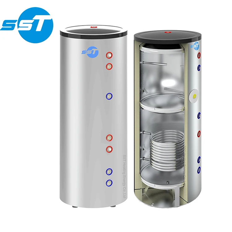SST factory customized freestanding combine domestic heat pump water tank home use hot water boiler