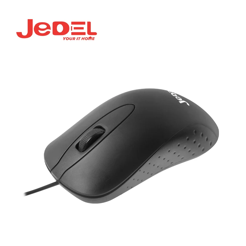 JEDEL CP87 Hot Sale Good Quality Mini Office Wired Black  Mouse 1000DPI