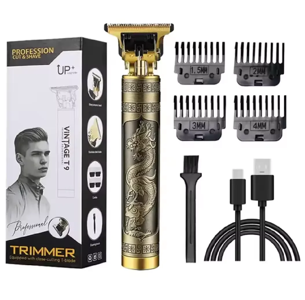 Wireless Metal Hair Cutting Machine Body Hair Face Trimmer Man Shaving Machine Rechargeable Electric Hair Clippers For Barbers