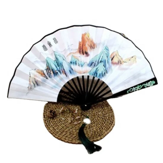 
High quality foldable ladies little custom spanish hand bamboo fan wedding 