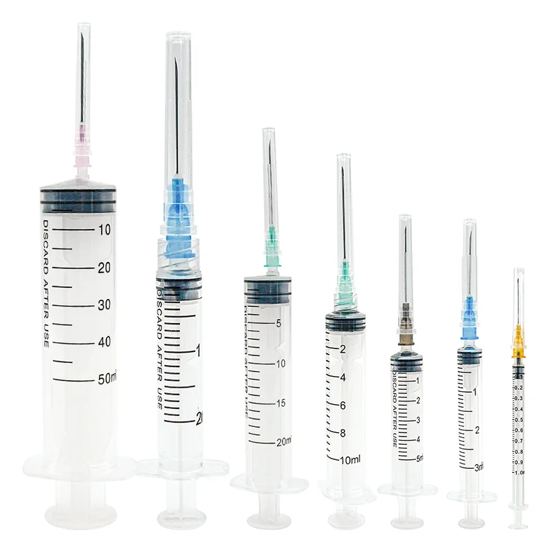 CE ISO approved 1ml 3cc 5ml 10ml 20cc 60ml different specifications of syringe with needle in china