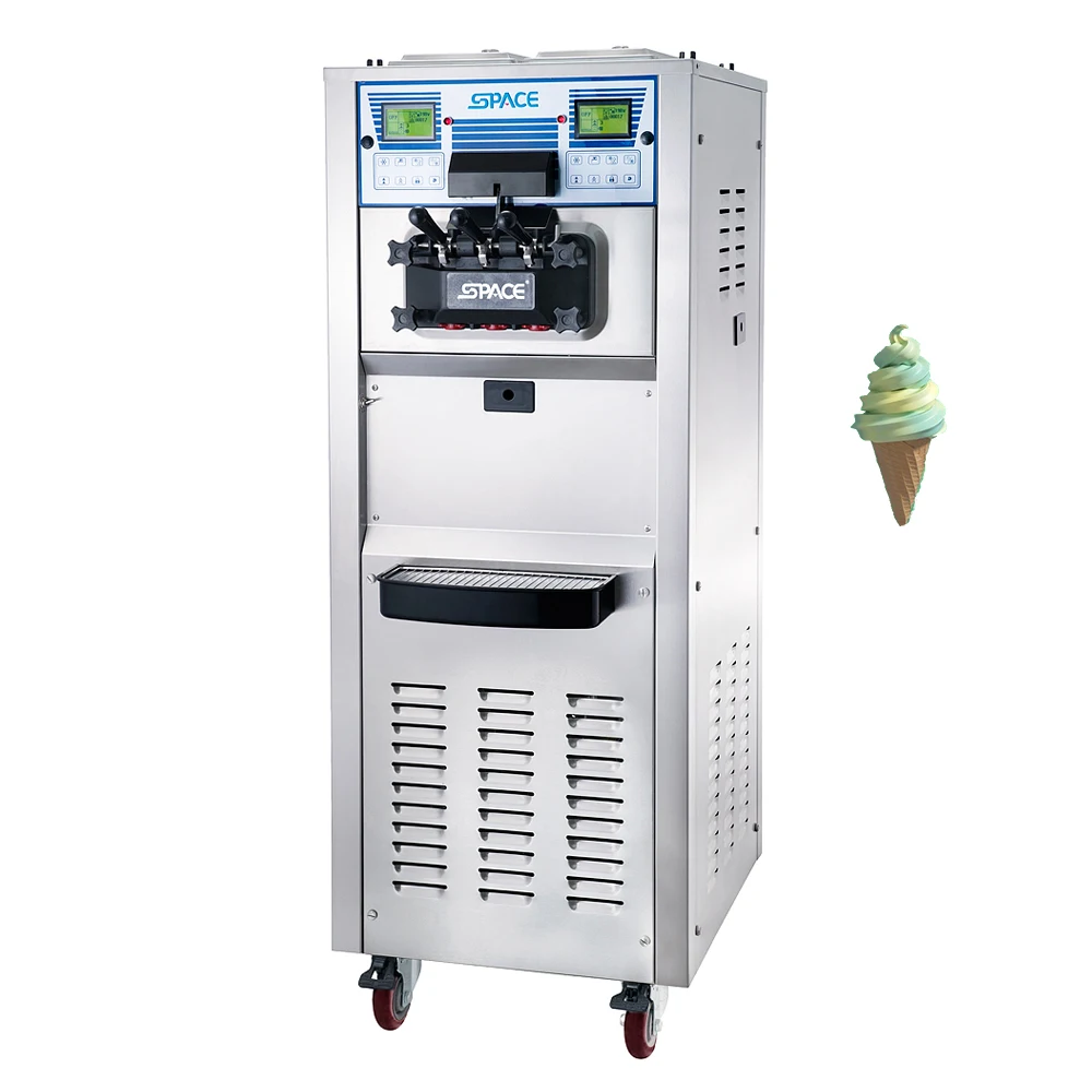 Food Shop ice cream selling iced cream making machine air cooling mixer