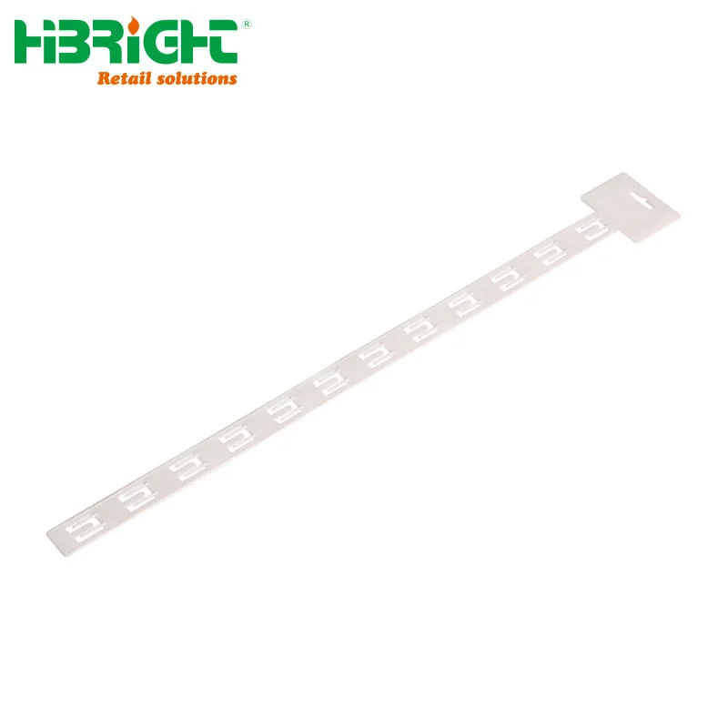 New Designing Commercial Plastic Clip Strips Supermarket Shelves S Hooks